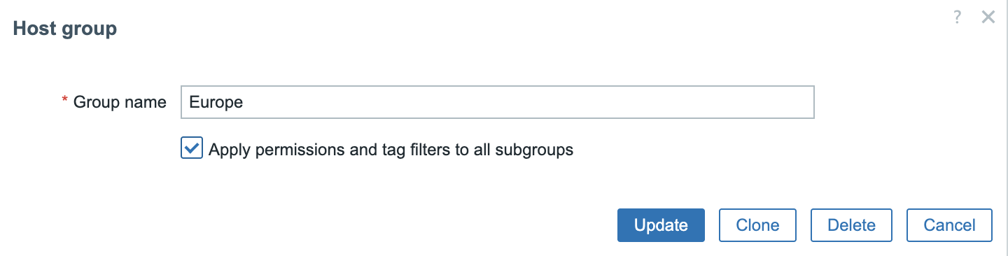 Aplicar permissões de subgrupo