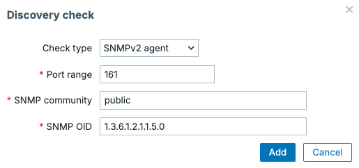 Network discovery rule check hostname