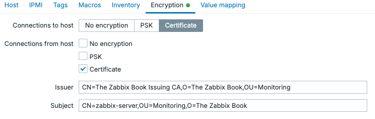 Encrypted agent certificate